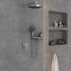 Душевой комплект Vincea Inspire VSFW-3I21T2RCH встраиваемый, термостатический, двухрежимный, хром