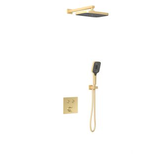 Душевой комплект Vincea VSFW-4211BG встраиваемый, двухрежимный, брашированное золото