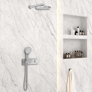 Душевой комплект Vincea VSFW-422T2CH встраиваемый, термостатический, двухрежимный, хром