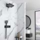 Душевой комплект Vincea VSFW-422TI4MB встраиваемый, термостатический, двухрежимный, черный