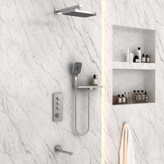 Душевой комплект Vincea VSFW-431T1RCH встраиваемый, термостатический, трехрежимный, хром