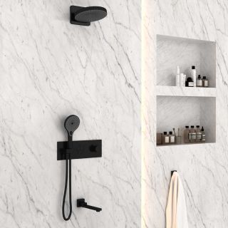 Душевой комплект Vincea VSFW-432TI1MB встраиваемый, трехрежимный, черный