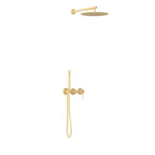 Душевой комплект Vincea Groove VSFW-4G01BG4 встраиваемый, двухрежимный, брашированное золото