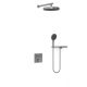 Душевой комплект Vincea VSFW-4I212RGM встраиваемый, двухрежимный, вороненая сталь