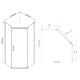 Душевой уголок Vincea Stresa VSP-1S100CLGM, 1000*1000, вороненая сталь, стекло прозрачное