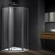Душевой уголок Vincea Penta VSP-3P900CLGM, 900*900, вороненая сталь, стекло прозрачное