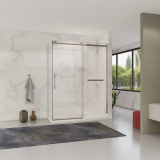 Душевой уголок Vincea Como Soft VSR-1CS1014CL, 1400*1000, хром, стекло прозрачное