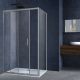 Душевой уголок Vincea Alpha VSR-3AL9011CLGM, 1100*900, вороненая сталь, стекло прозрачное