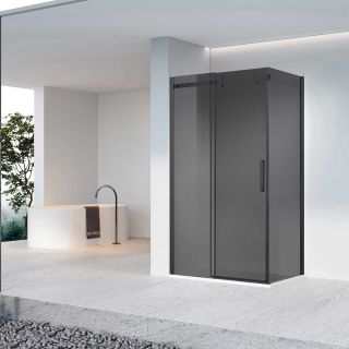 Душевой уголок Vincea Como-N VSR-4CN1012CGB, 1200*1000, черный, стекло тонированное