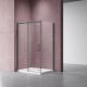 Душевой уголок Vincea Dice VSR-4D1014CLGM, 1400*1000, вороненая сталь, стекло прозрачное