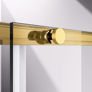 Душевой уголок Vincea Slim-N VSR-4SN8011CLG, 1100*800, брашированное золото, стекло прозрачное