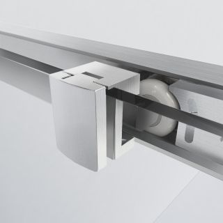 Душевой уголок Vincea Garda VSS-1G1111CLBN, 1100*1100, брашированный никель, стекло прозрачное