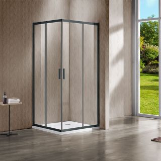 Душевой уголок Vincea Garda VSS-1G9012CLGM, 1200*900, вороненая сталь, стекло прозрачное