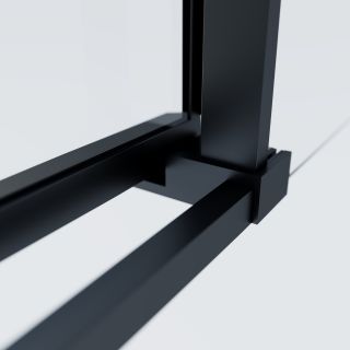 Душевой уголок Vincea Soft 2 VSS-3SO2900CLB, 900*900, черный, стекло прозрачное