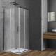 Душевой уголок Vincea Soft VSS-3SO900CLGM, 900*900, вороненая сталь, стекло прозрачное