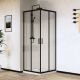 Душевой уголок Vincea City VSS-5CT900CLB 90x 90 см