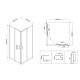 Душевой уголок Vincea City VSS-5CT800MT 80x 80 см