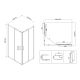 Душевой уголок Vincea City VSS-5CT8010CL 100x 80 см