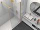 Душевая перегородка Vincea Walk-In HS VSW-1HS800CLG, 800*2000, брашированное золото, стекло прозрачное