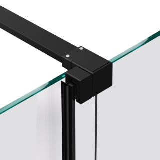 Душевая перегородка  Vincea Walk-In VSW-1WSL120GSB, 1200*2000, черный матовый, стекло янтарь