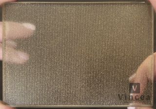 Душевая перегородка Vincea Walk-In VSW-7HS100GWG, 1000*2000, брашированное золото, стекло с золотыми нитями