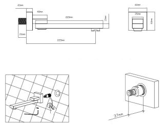 Излив Vincea VSWS-41BG брашированное золото