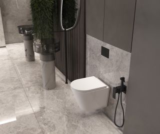 Унитаз подвесной Vincea Tornado Vito VT1-23T, полностью закрытый, цвет белый, ультратонкое soft-close сиденье