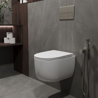 Унитаз подвесной Vincea Evo VT1-64ST Tornado, цвет белый, ультратонкое сиденье soft-close