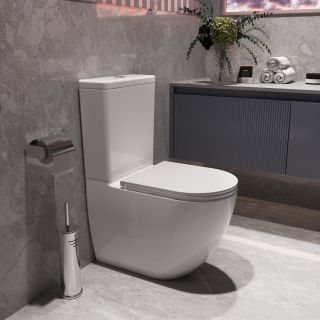 Унитаз-компакт Vincea Tornado Globo VT2-14T, белый, ультратонкое сиденье soft-close, P-trap