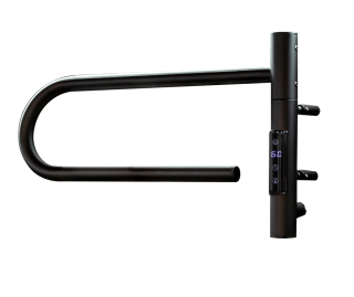 Полотенцесушитель электрический Vincea VTD-1P1BE 39х25, черный, таймер