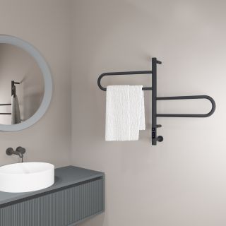 Полотенцесушитель электрический Vincea VTD-1R1CGE 4460, графит, таймер