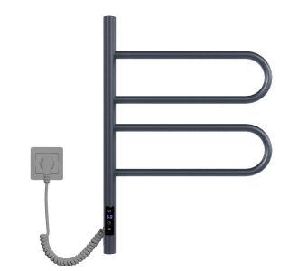 Полотенцесушитель электрический Vincea VTD-1R1CGE 4460, графит, таймер