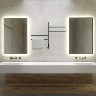 Полотенцесушитель электрический Vincea VTD-1S1CGE 4360, графит, таймер