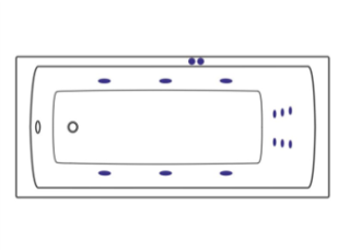 Гидромассаж Excellent LINE SJ-LINE-GD золото