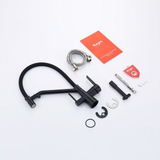 Смеситель для кухни Raglo R80.62.06 с подключением фильтра чёрный