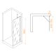 Душевая перегородка RGW WA-102Gb 351010207-16 70см брашированное золото