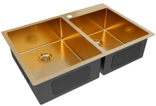 Мойка кухонная Paulmark Kroner PM237851-BG брашированное золото