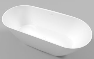 Ванна из искусственного камня Whitecross Coral X 0203.170077.100 170x77см белый глянец