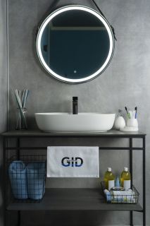 Раковина Gid Wm1346 51192 накладная белая матовая 61x41x14