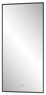 Зеркало с подсветкой Continent Amer ЗЛП1526 с бесконтактным сенсором 60x100см чёрный