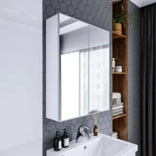 Зеркальный шкаф Бриклаер Хелена 4627125416439 60 см белый