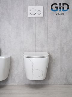 Унитаз подвесной Gid Ws2198 (СС) 62228Y под камень глянцевый 49x36x35.5