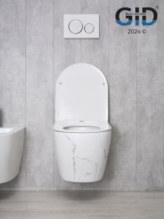 Унитаз подвесной Gid Ws2198 (СС) 62228Y под камень глянцевый 49x36x35.5
