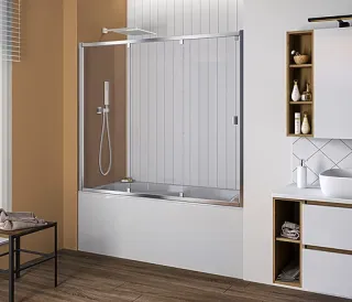 Шторка на ванну Good Door Screen WTW-150-G-CH 150 см матовое