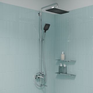 Душевая система с тропическим душем IDDIS Parker PARSB3Fi06 хром