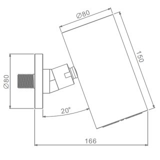 Верхний душ Raglo R452.07 хром