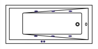 Гидромассажная ванна Whitecross Wave 0101.170070.100.SOFT.BR 170x70см Soft бронза