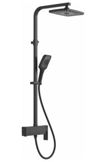 Душевая стойка Rose R1036H чёрный матовый