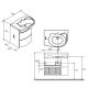 Раковина Ravak Rosa Comfort XJ8L11N0000 левый
