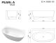 Ванна из искусственного камня Whitecross Pearl A 0214.155080.100 150x80см белый глянец